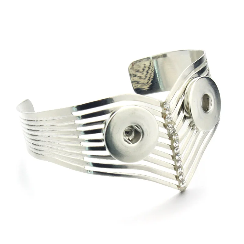 

Boom Life Snap Bracelets & Bangles Newest Fashion Snap Button Zinc Alloy Charm Bangles Snap Button Jewelry For Women 040709