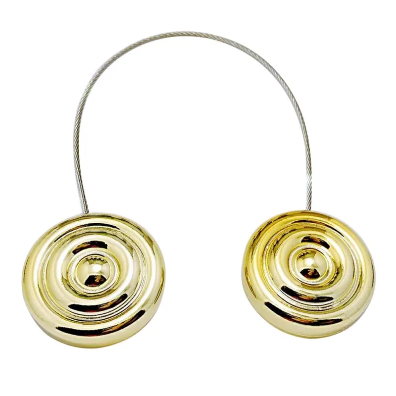 

Round Europe Style Curtain Buckle Gold Silver Curtain Buckle Magnetic Free Installation Curtain Clip Strap Accessories
