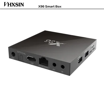 

VHXSIN 50pcs/lot X96 Android 6.0 Smart TV BOX Quad core HD2.0 4K*2k Amlogic S905x
