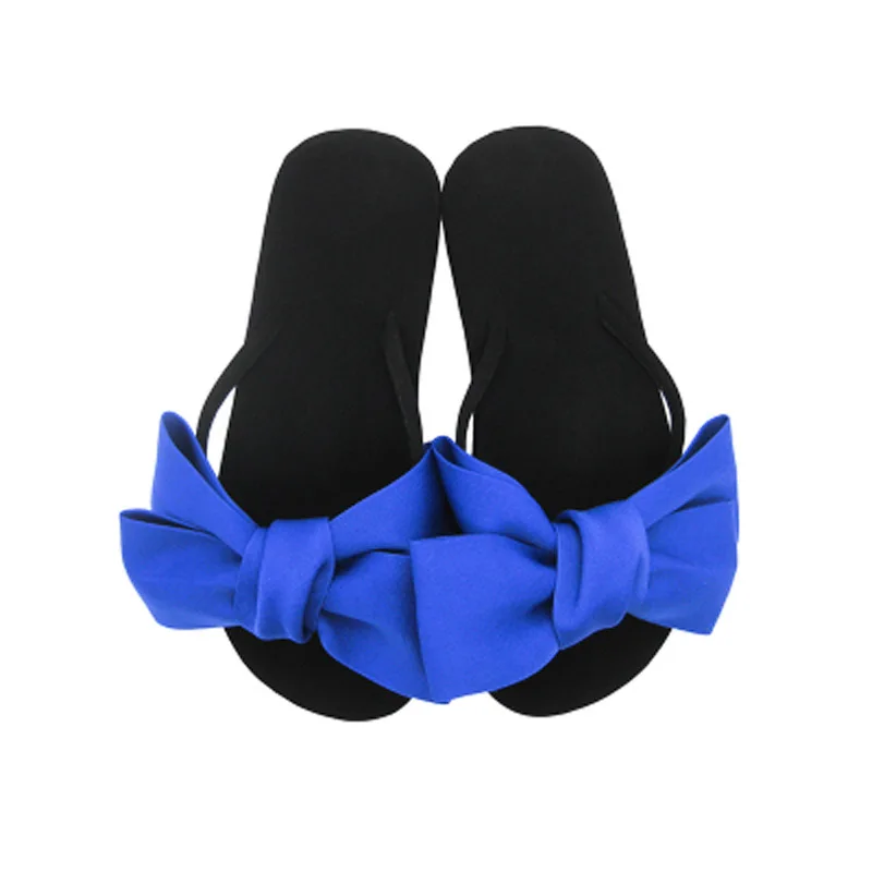 2018 New Flip Flops Fashion Solid Women Shoes EVA Platform Slip on Summer Slipppers Shoes Women Big Bow Decoration Sandals Woman (13)
