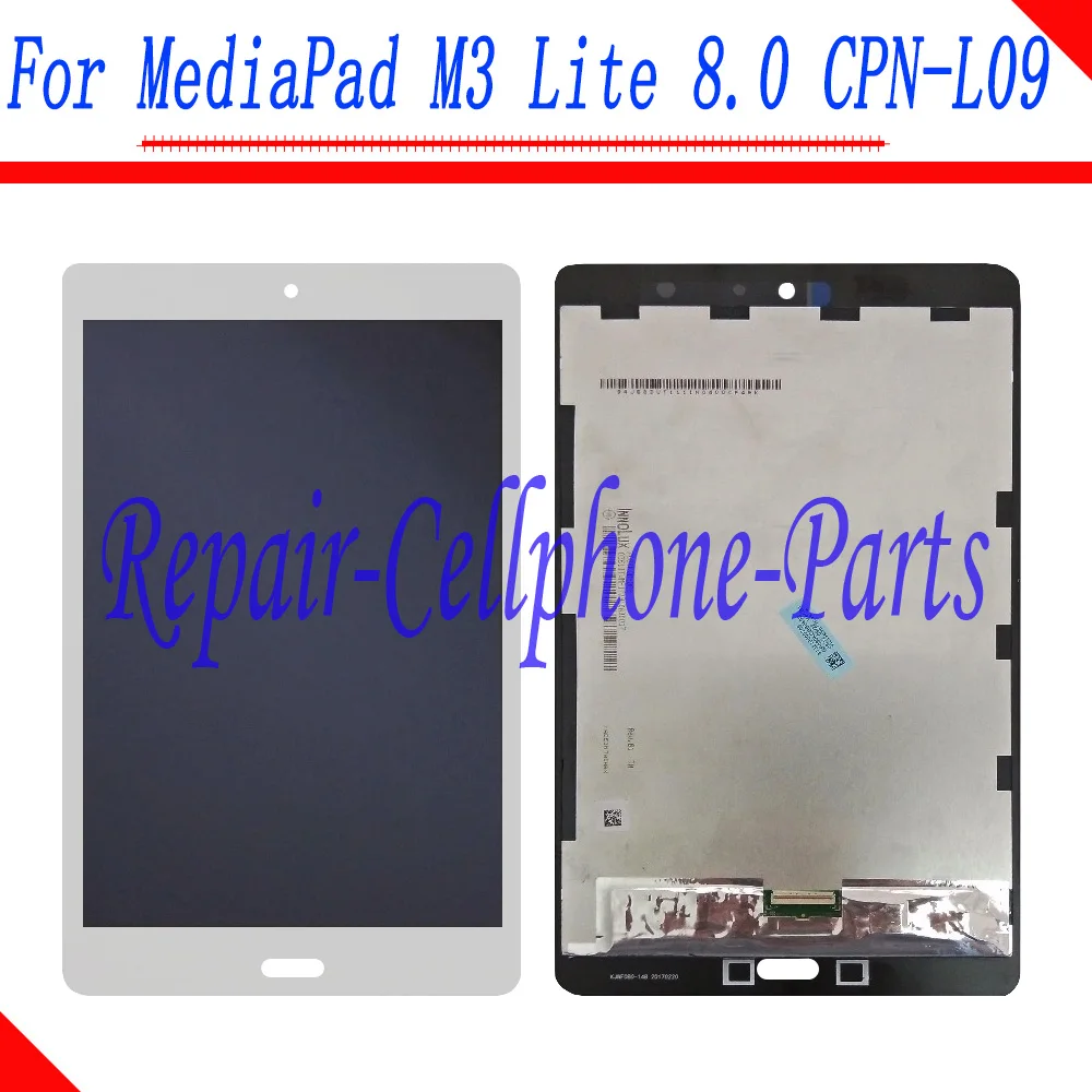 

White LCD DIsplay + Touch Screen Digitizer Assembly For Huawei MediaPad M3 Lite 8.0 TD-LTE CPN-L09 CPN-W09C Tracking Number