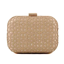 Fashion Solid PU Women's Evening Clutch Hollow Flower Business Party Flap Office Lady Handbag Metal Hasp Crossbody Shoulder Bag Fashion Solid PU Women's Evening Clutch Hollow Flower Business Party Flap Office Lady Handbag Metal Hasp Crossbody Shoulder Bag