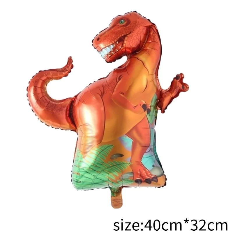 Tyrannosaurus rex 1 шт. гигантский динозавр фольгированный Шар Детские воздушные шарики в виде животных Динозавр день рождения для детей мир Юрского периода украшения шар - Цвет: Tyrannosaurus rex