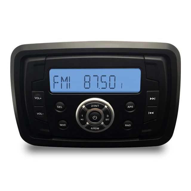Marine Stereo Boat Audio Motorcycle Radio RV Car Bluetooth