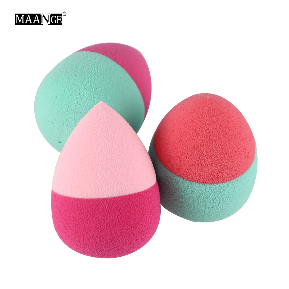 

MAANGE New 3 Pcs Makeup Sponge Cosmetic Puff Power Foundation Sponge Puffs Make Up Sponge Women Cosmetics Tools