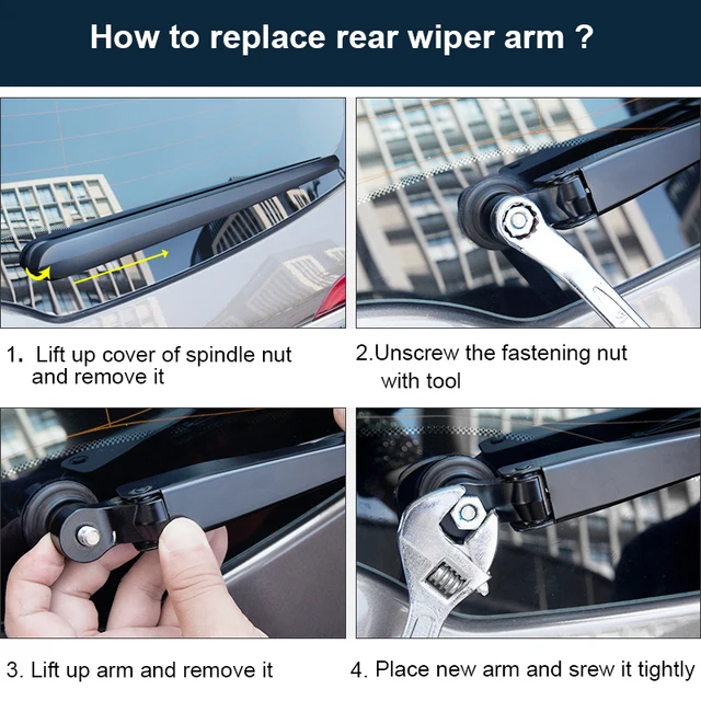 Refresh Rear Wiper Arm Rear Wiper Blade For Peugeot 3008 Windscreen Wipers Aliexpress