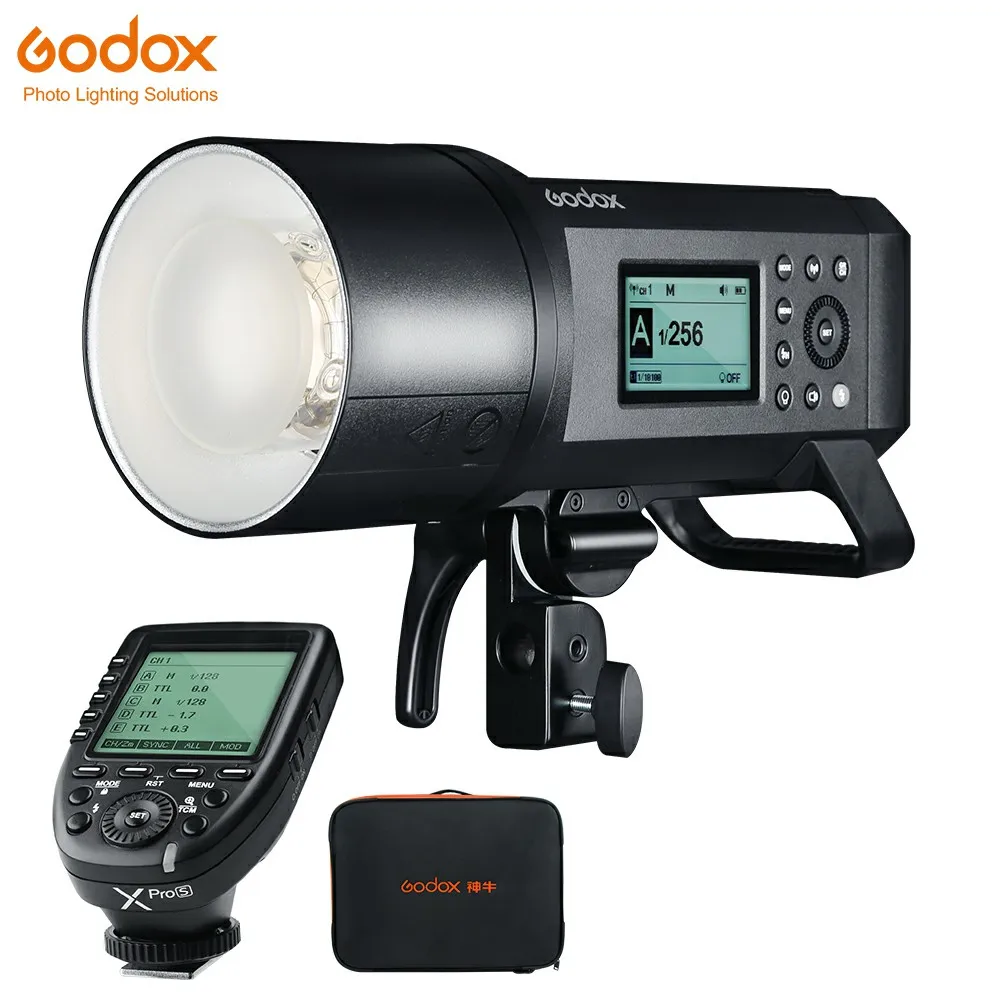 Godox AD600Pro 600Ws ttl HSS Встроенный 2,4G беспроводной X СИСТЕМА Li-on аккумулятор Внешняя вспышка с передатчиком Godox Xpro - Цвет: AD600 pro add Xpro-S