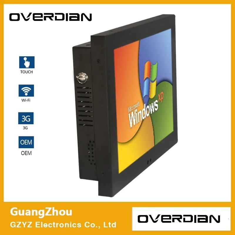 

17" 4:3 Industrial Computer Built in WiFi Resistive Touch Screen Industrial Computer IronShell XP System Squarescreen LCD Screen