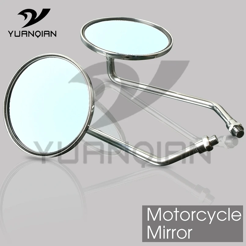 Top quality Aluminum 8mm/10mm mirrors Universal Motorcycle Motorbike Rear-view Mirror For Yamaha AT3 125 1973 CS3 200 1970-1971 |