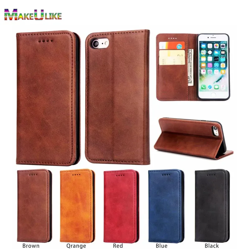 

Magnet Case For iPhone X XR XS Max Flip Cover Luxury PU Leather Book Wallet case For Apple iPhone 6 6S 7 8 Plus Phone Flip Case