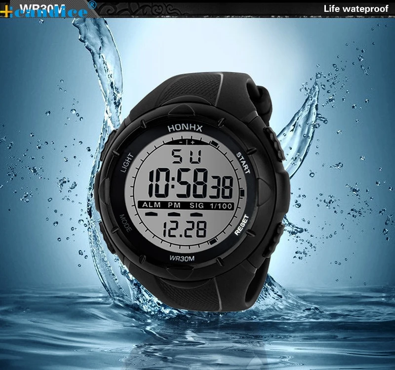 

Luxury hours Watch Men Analog Digital Military Army Sport LED Waterproof Wristwatch Relogio Masculino