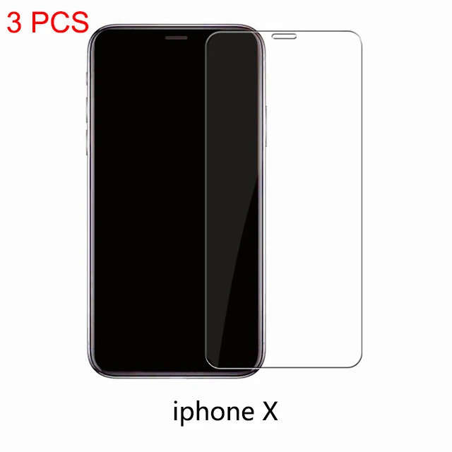 Защитное стекло для iphone 6 7 8 6s Plus X glass flim iphone 7 8x6 защита экрана закаленное стекло на iphone 7 6s - Цвет: For iphone X