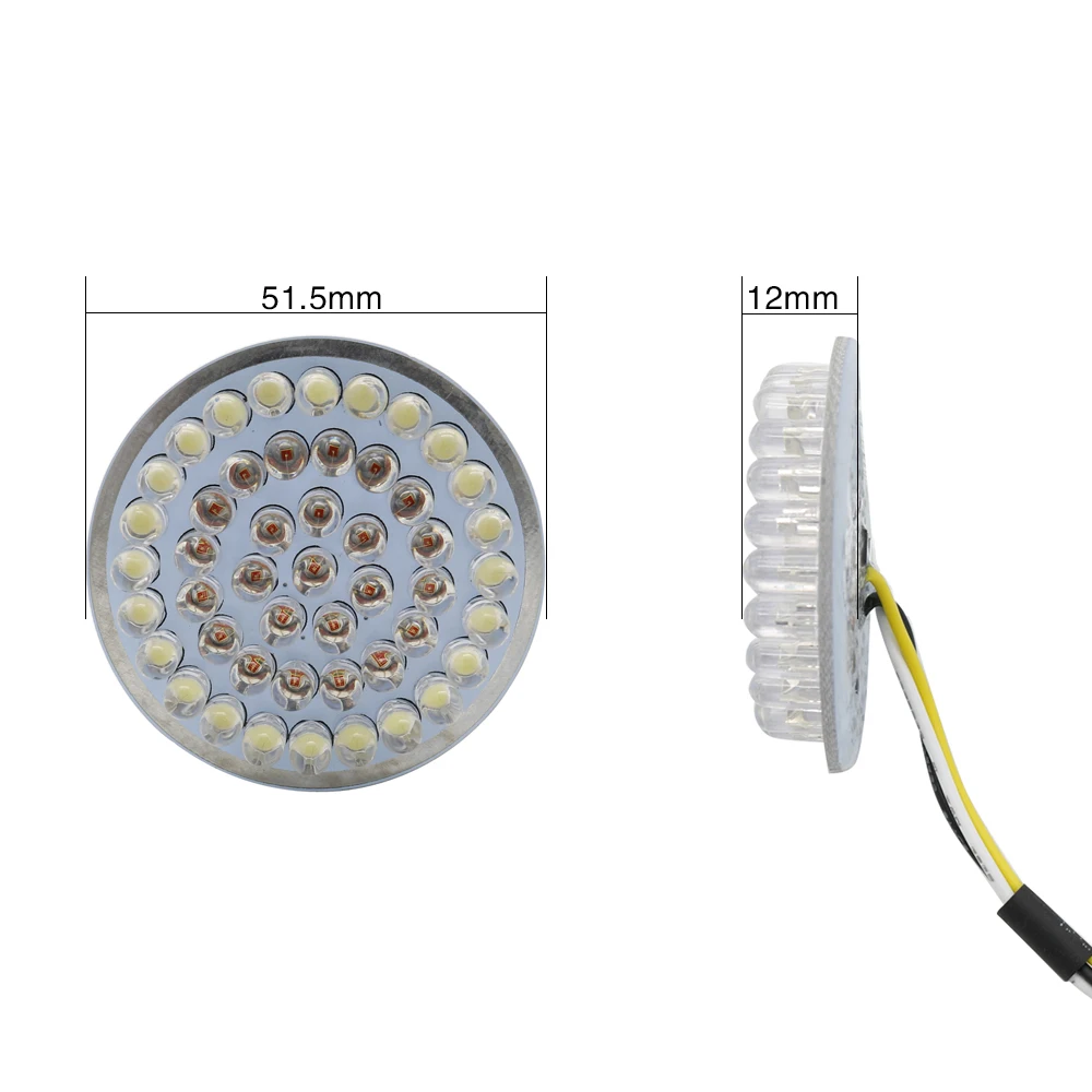 New Motorcycle Turn Signal Indicator Light Lamp 1157 LED Inserts Light with Halo for Harley Sportster Electra Glide Dyna FLSTF (23)