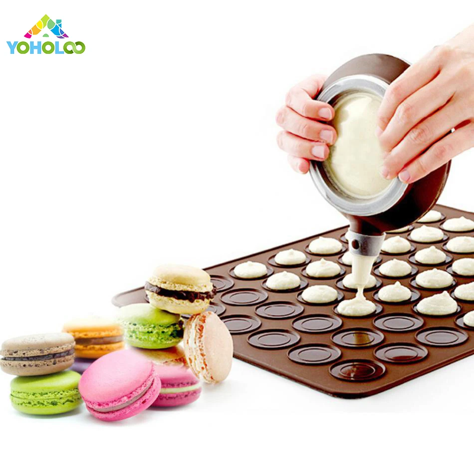 

30/48 Holes Silicone Mat For Oven Macaron Silicone Baking Mat Non-Stick Baking Macaron Cake Pad Bakeware Pastry Baking Tools