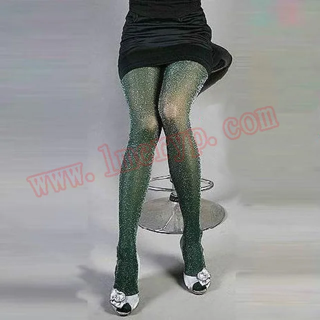 Bright Silver Flash Silver Silk Interwoven Ultramicroscopic Stovepipe Shiny Blue Green Tights Bright Silver Flash Silver Silk Interwoven Ultramicroscopic Stovepipe Shiny Blue Green Tights