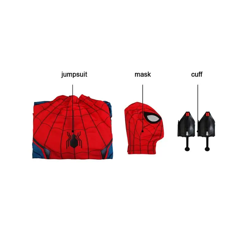Костюм Человека-паука Питера Паркера для косплея, костюм Человека-паука для выпускного вечера, комбинезон Zentai для взрослых и мужчин, костюм супергероя на Хэллоуин