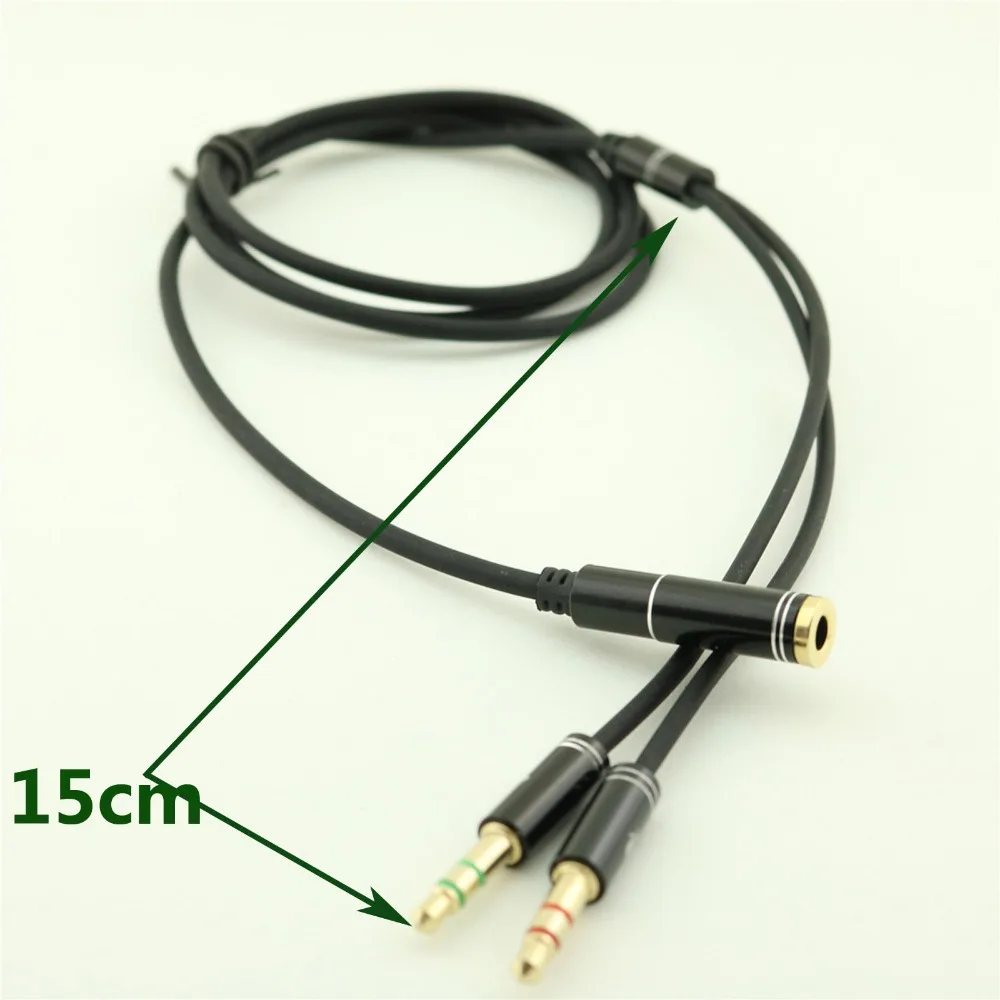 1 шт. адаптер для кабеля 3 5 мм стерео аудио Женский на 2 шт.|y splitter cable|splitter cable3.5mm stereo |