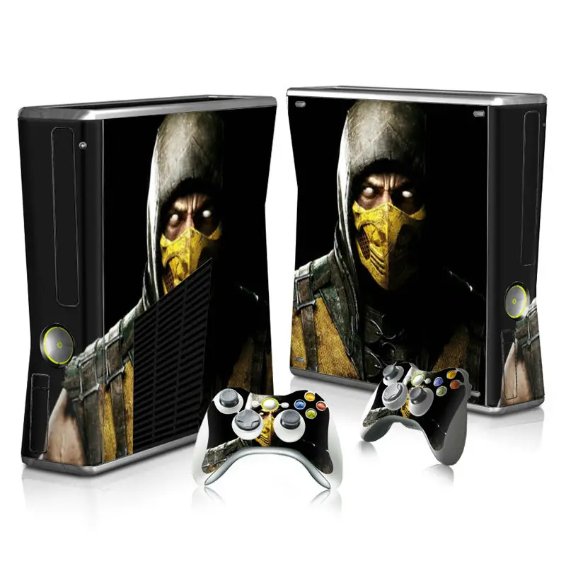 

Colorskin Skin Sticker Protector for Microsoft Xbox 360 Slim and 2 Controller Skins Stickers for XBOX360 SLIM