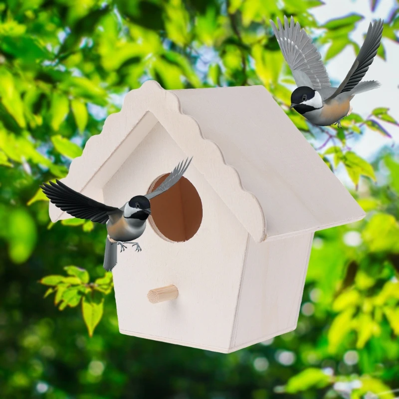 Красивое мастерство Птичье гнездо из натурального дерева дом Креативный в форме сердца попугай настенное крепление