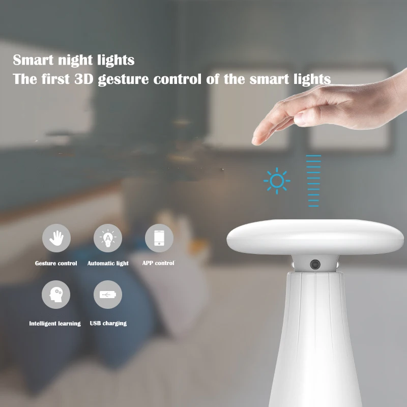 

Smart Reading Light Night Light Eye Gogo Good Night Light Cellphone Gesture Mode Control Brightness Auto Switch Ey