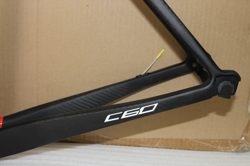Черный красный Colnago C60 рама для велосипеда 3K из углеродного волокна шоссейный