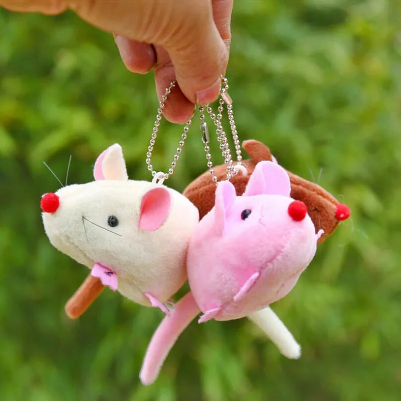 

Keychains Cute Mouse Keyring Animal Couple Lovely Key Chain Women Trinket Car Key Ring Plush Toys Keychain Jewelry Gift Keychain