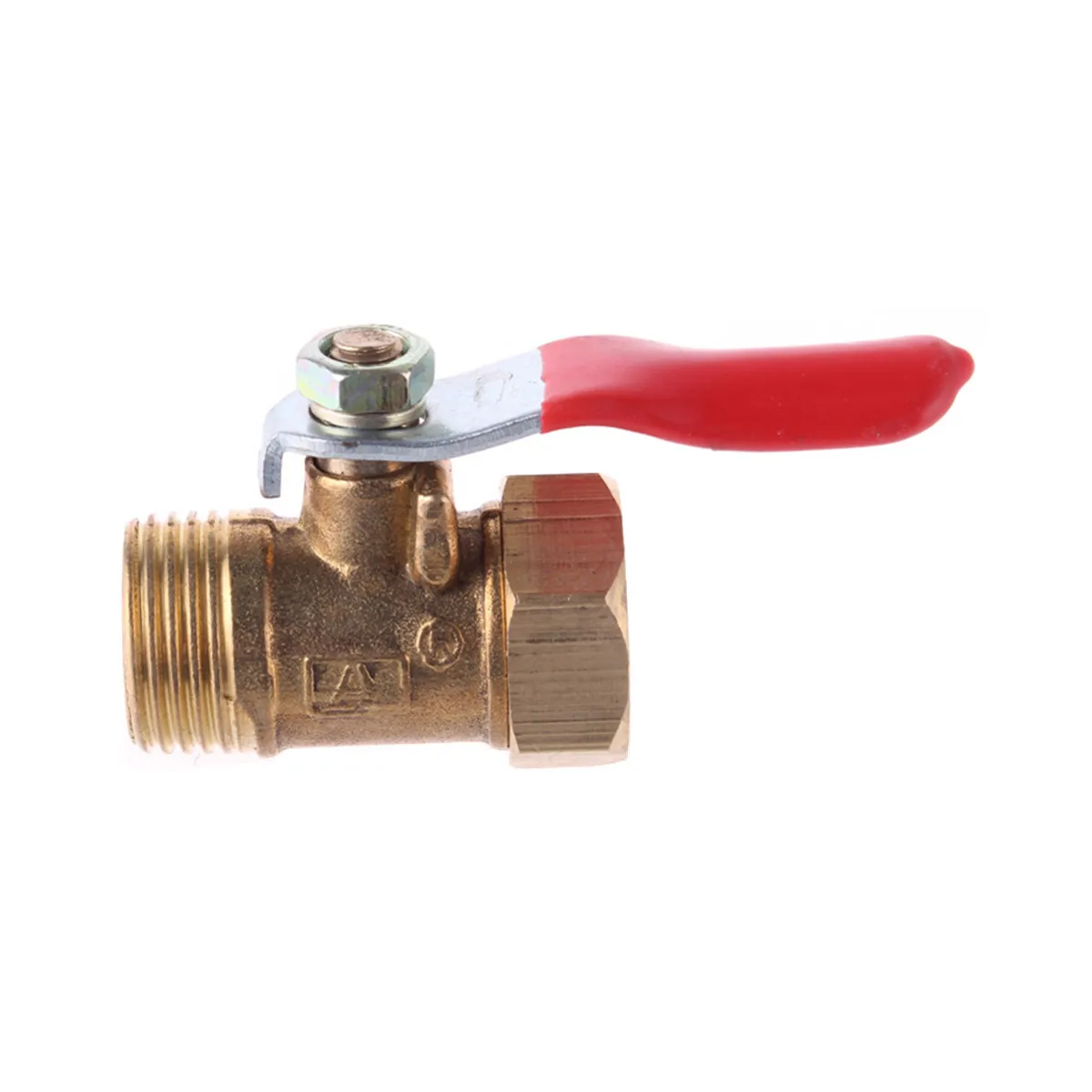 Латунный запорный шаровой клапан с красной рукояткой 1/" 3/8" 1/" BSP мама/Папа резьба папа-мама соединитель штуцер для труб