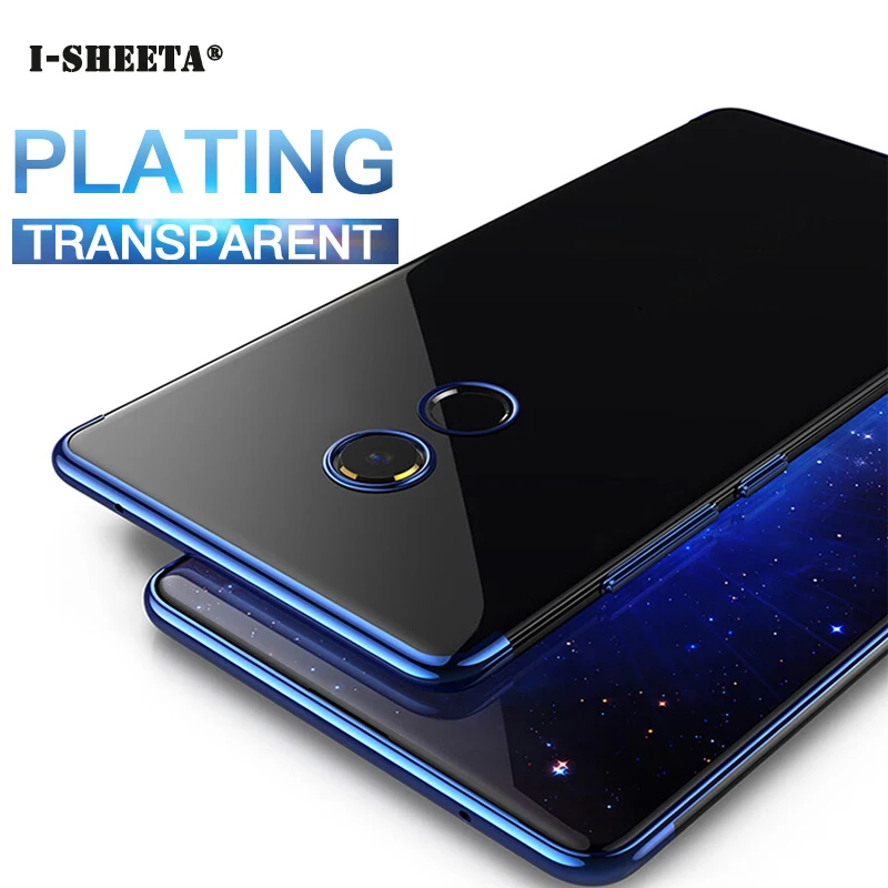 Shockproof Plating Clear Soft Gel TPU Silicone Case For Xiaomi Redmi 5 Plus 5plus 5+ Ultra Thin Rubber Cover Transparent Housing |