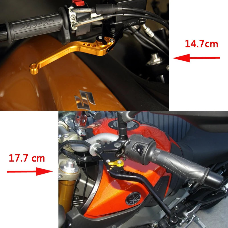 CNC алюминиевый регулируемый тормозной рычаг сцепления для мотоцикла для Ducati MONSTER 821 с темной полосой HYPERSTRADA Scrambler