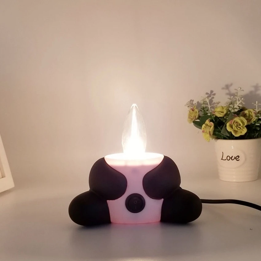 Cartoon Night Light Cute Panda Bear Table Desk Lamp