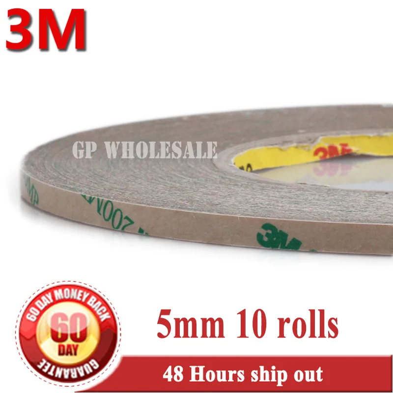 10x 5mm *55Meters 3M Double Sided 200MP 9495MP Tape for LCD Display