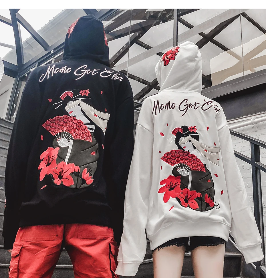 3d Fleur Sweat Pulls Pour Qa07 Mode Capuche À De Homme Imprimer Streetwear Harajuku blanc Noir Décontractée Décontractés Veste Japonais avxEvrP8qw