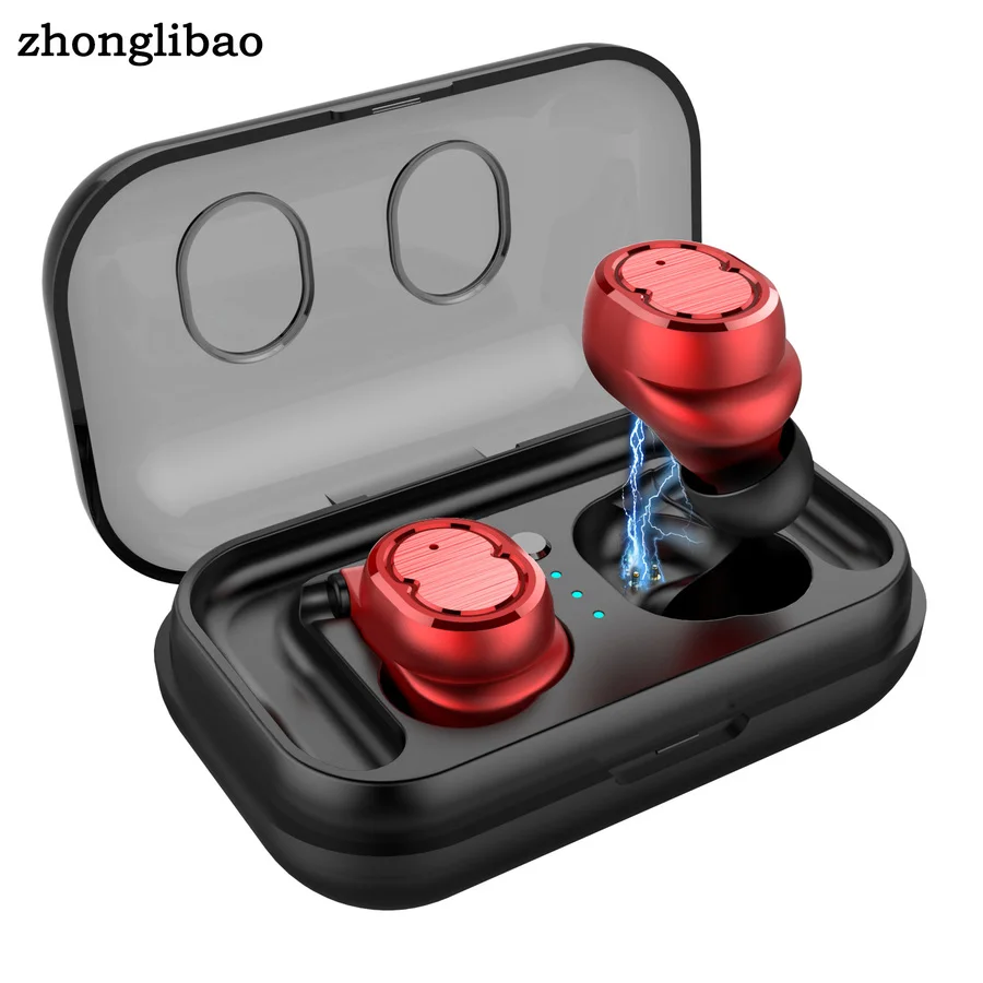 

True Wireless Earbuds Bluetooth 5.0 Earphone Sports Running Ipx5 Waterproof TWS Mini In Ear Air Headset Stereo Charging Case