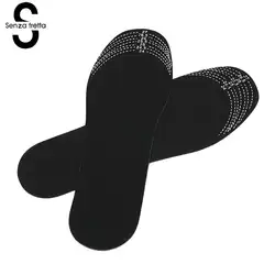 Сенца фретта модные черные эластичные стельки для обуви Для мужчин Для Женщин Дезодорант с бамбуковым углем подушка для ног вставки