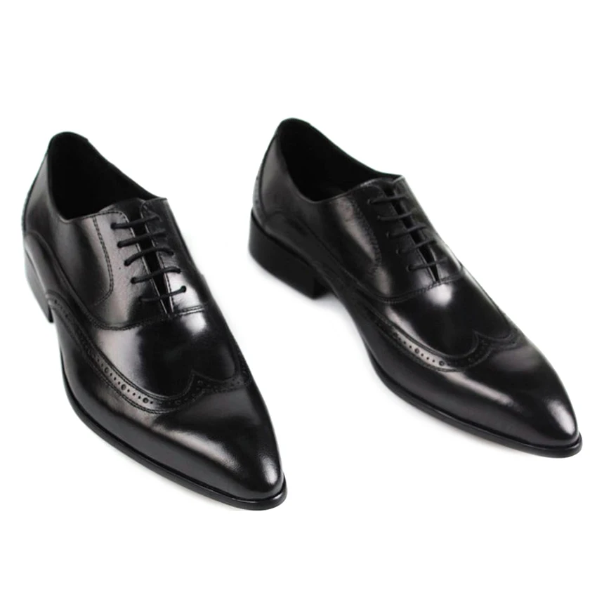 Wingtip De New Robe Mariage Pointu Véritable Rouge Formelle Richelieu Oxfords Ymx220 Homme Vache Bout Hommes vin Vintage Sculpté Main En Noir Chaussures Cuir PPnxYZ6