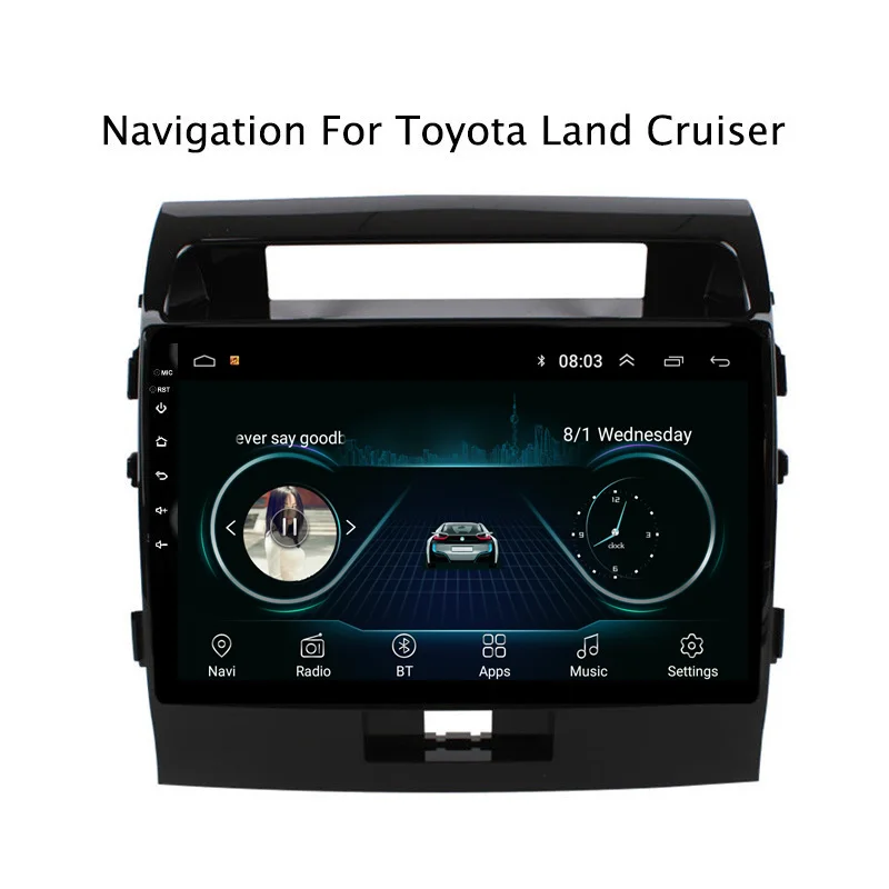 Perfect Ectwodvd Android 8.1 Car DVD Player GPS Navigation For Toyota Land Cruiser 2007-2012 Car Radio Stereo 0