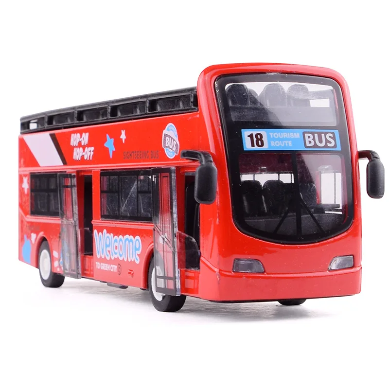 Трансформер двухэтажный автобус модель автомобиля с выдвижной спинкой электронная игрушка с имитацией света и музыкальная Модель автомобиля игрушки для детей