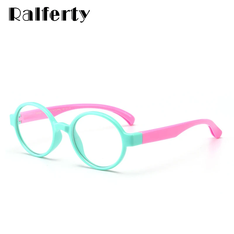 Ralferty 2018 детская небьющаяся гибкая круглая рамка для очков винтажные оправы
