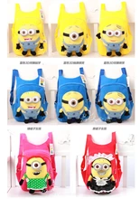 school soft backpack children figure action 3d plush 2 3 children toy bags girls party Bob Kevin Stuart school soft backpack children figure action 3d plush 2 3 children toy bags girls party Bob Kevin Stuart