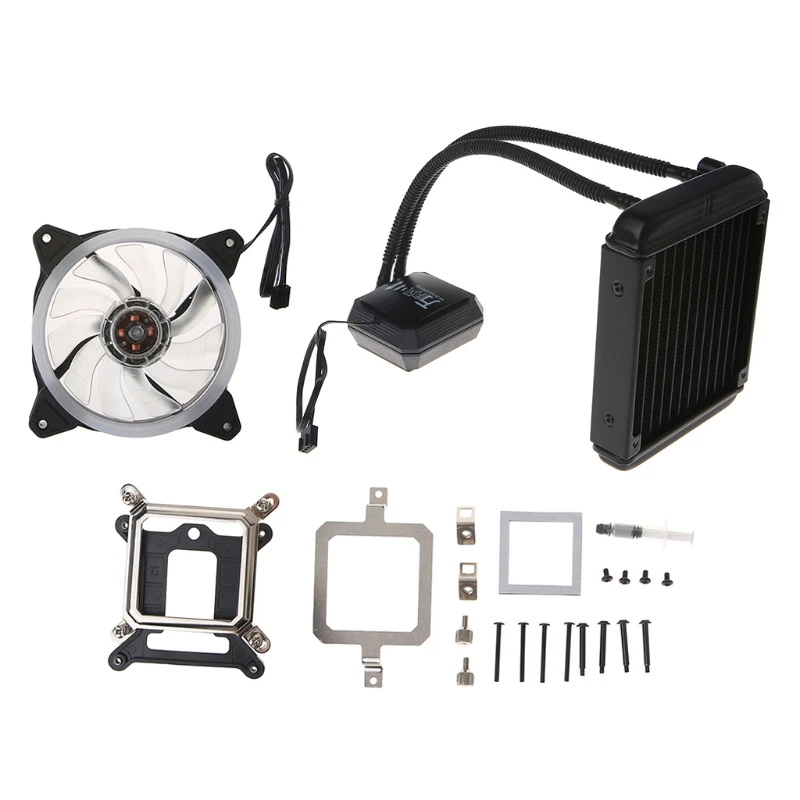 

Liquid Freezer Cooling System CPU Cooler Fan Fluid Dynamic Bearing Radiator Kit
