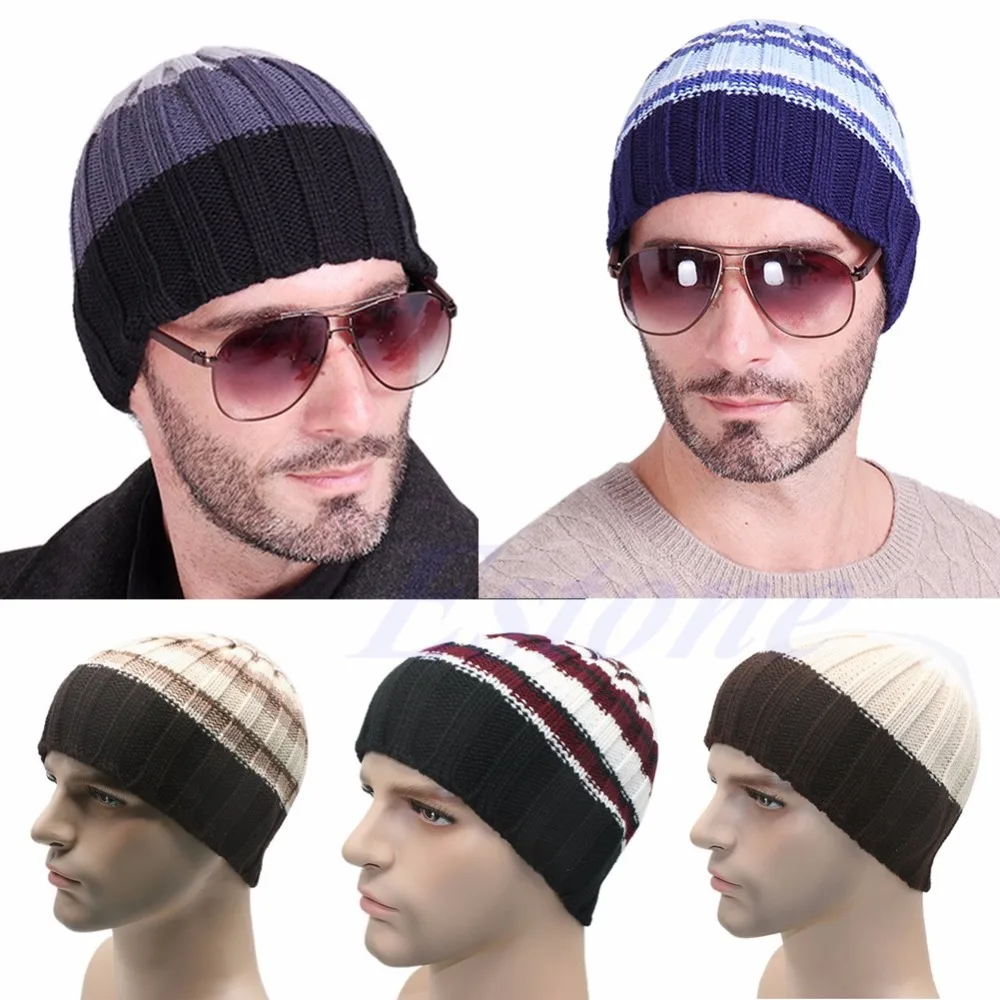 

Mens Women Knit Winter Warm Ski Crochet Slouch Oversized Hat Unisex Cap Beanie