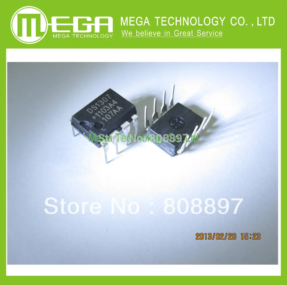 100 PCS DS1307 DIP-8 1307 64 x 8 Serial I2C Real-Time Clock | Электронные компоненты и принадлежности