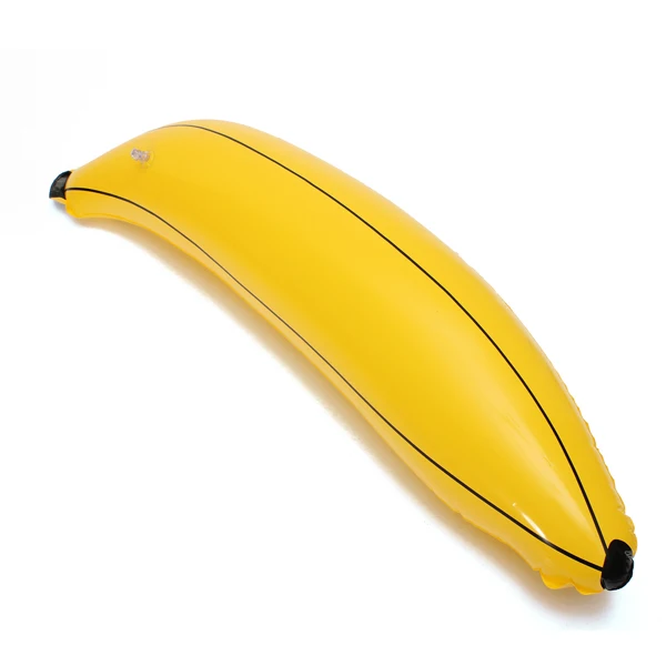 

JIMITU Kids Party Easy inflated with mouth via valve Lovely Inflatable Banana PVC Blow up Tropical 66cm Fruit Cute Toy
