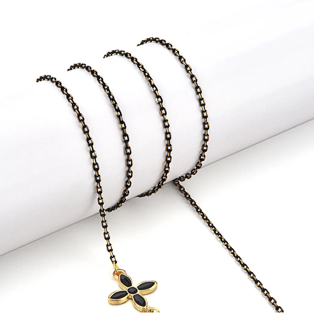Glasses Straps Chain Retainer Metal Sunglasses Flowers Beaded Eyewear Jewelry Rope Women Men