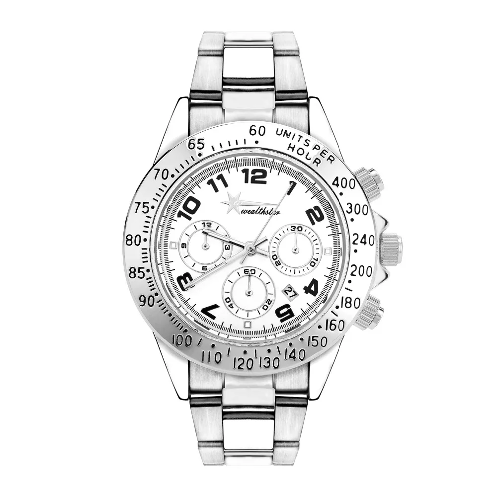 Wealthstar font b watches b font Luxury famous brand DATE font b Watches b font Men