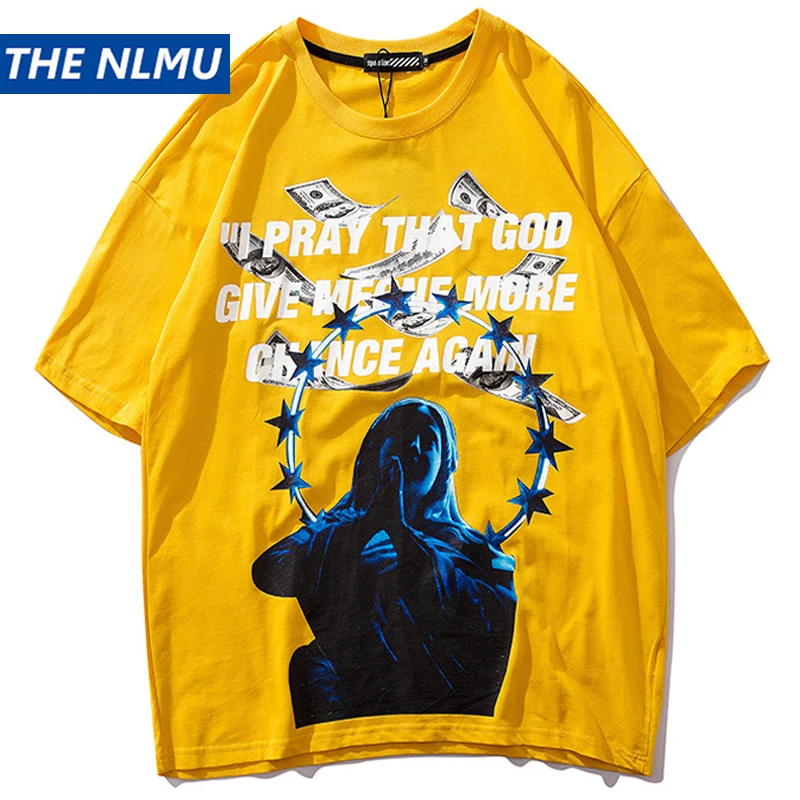 

Harajuku New Funny Printed T Shirt Men Hip Hop Streetwear T-Shirt Summer 2019 Cotton Reflective Design Top Tees Tshirts WJ246