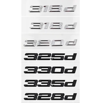 

For BMW 3 Series 316d 318d 320d 325d 328d 330d 335d M5 E39 E46 F30 Car Styling Rear Trunk Sticker Plastic Exterior Decal Badge