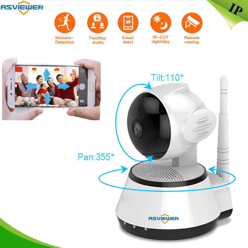

Baby Monitor 720P Wifi IP Camera Nightvision Two Way Audio SD card recording Motion Detection Remote Access Home Security Camera