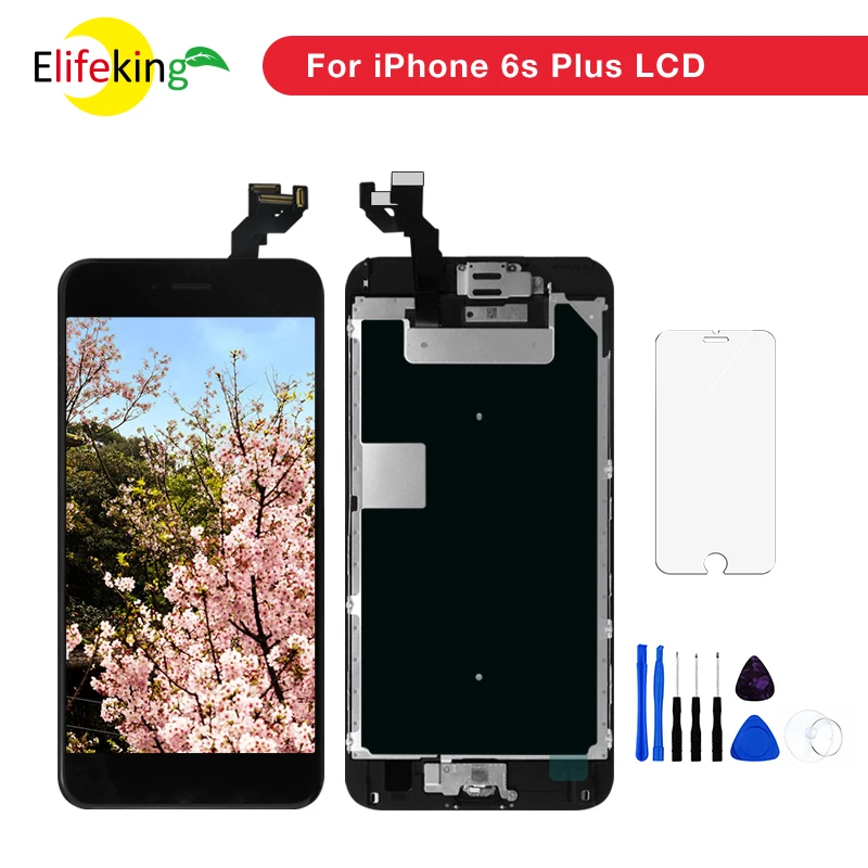 100 шт./лот ЖК дисплей для iPhone 6s plus экран Замена с кодирующий преобразователь