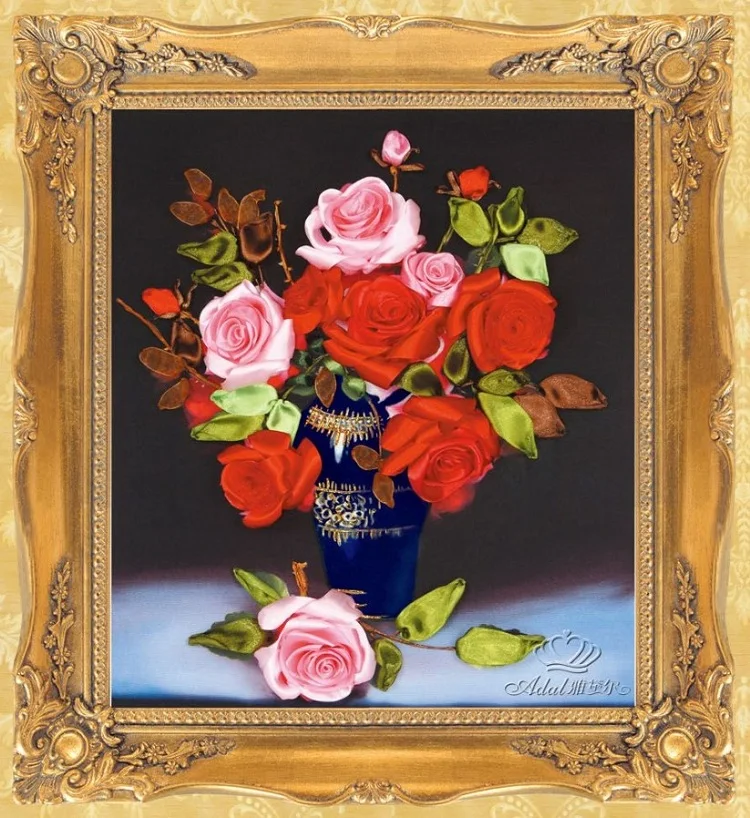Набор для вышивки лентами 50x45 см набор рукоделия и рукоделия|ribbon embroidery kits diy|diy
